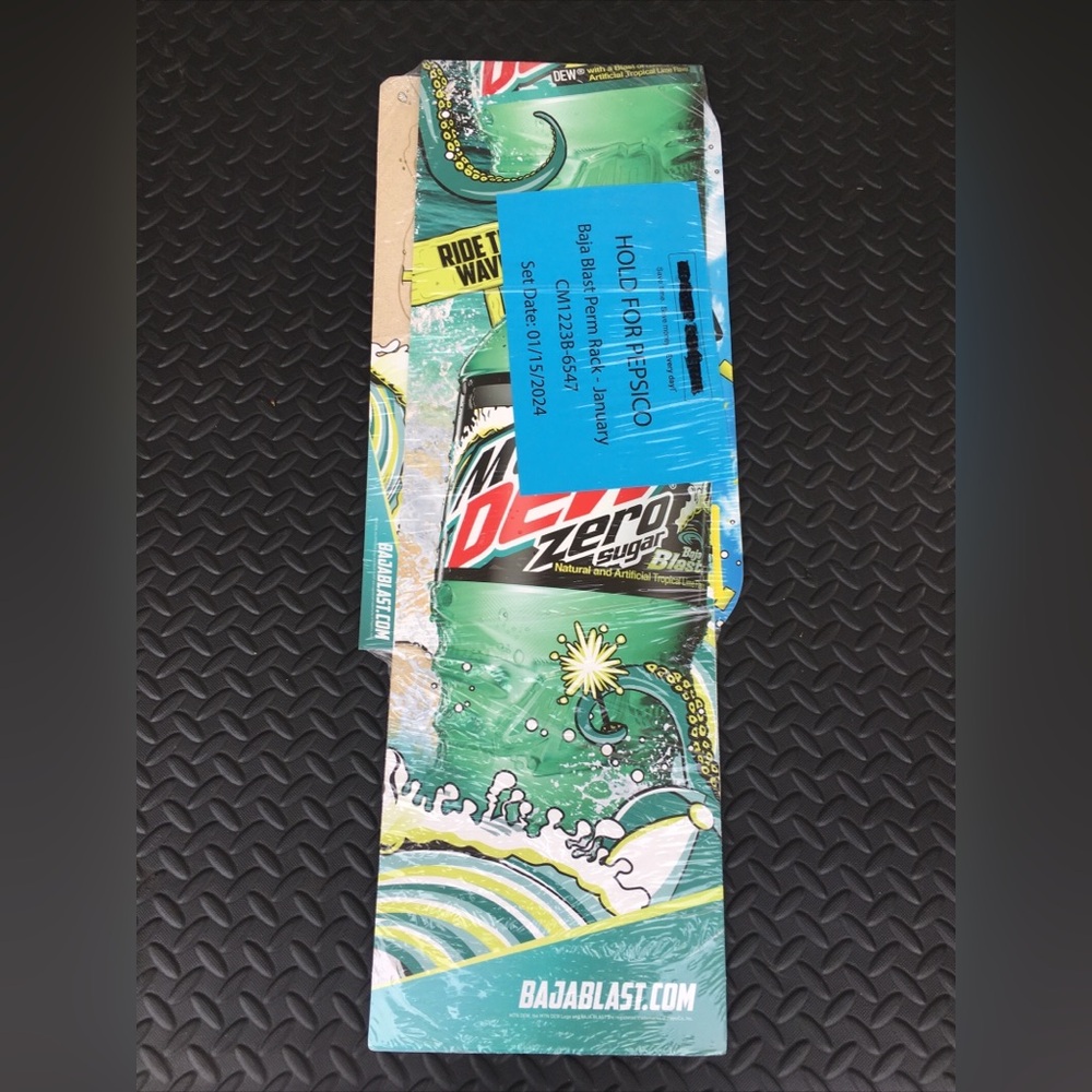 New Large 60in Tall•8.5in Baja Blast AdPoster•Room Art•Business graphics•Garage